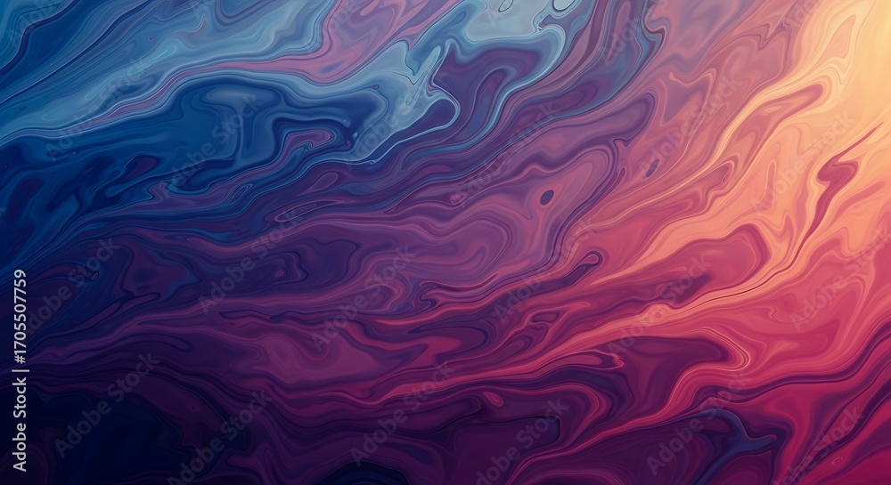 Fototapeta premium Abstract Colorful Flowing Liquid Design.