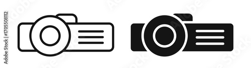 projector icon vectors for apps and web.