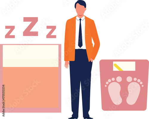 Boy showing optimisation ranking from sleep