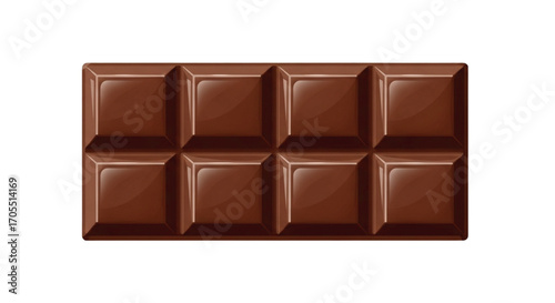 Delicious Dark Chocolate Bar with Squares.