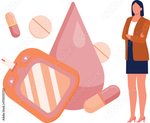 Girl tells about testing sugar level