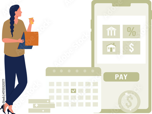 Girl doing booking online