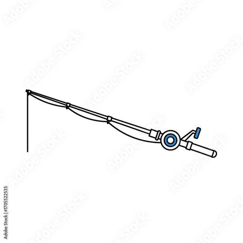 Fishing Rod and Reel Illustration 1.