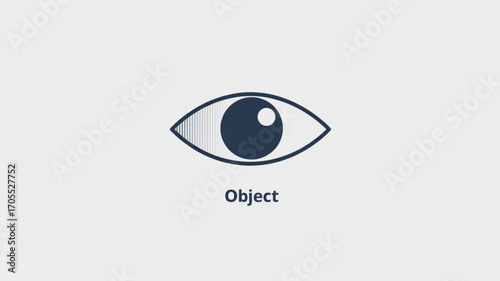 A focused gaze an eye icon representing object detection, symbolizing observation, recognition, and the ability to identify and perceive visual information