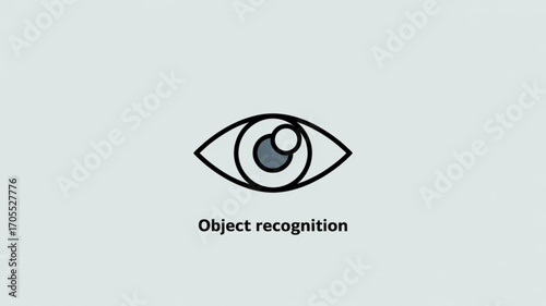 A watchful eye an icon representing object recognition, symbolizing perception, awareness, and the ability to identify and understand visual information