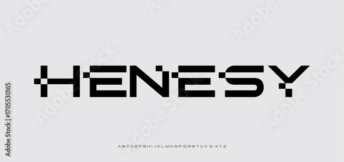Modern technology sport minimal logo alphabet fonts. Typography minimalist urban sans serif fashion creative sport logos fonts. vector illustration