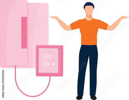 Boy diagnosis blood pressure