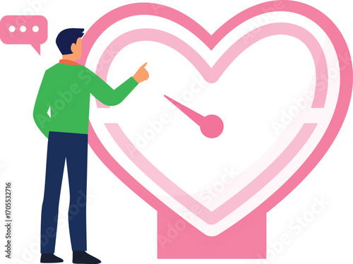 Boy talking about heart