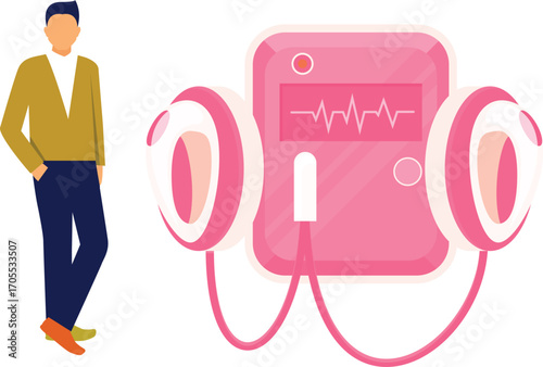 Electric shock machine to reduce pulses