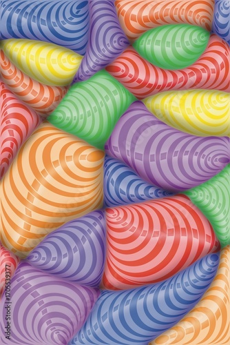 Abstract, scribbling, Doodle, lines of various colors forming an indeterminate shape to create an image, creating an image, multi-colored lines, print, patterns.