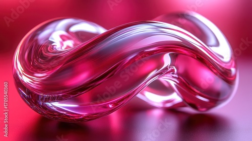 Wallpaper Mural Abstract, glowing, pink infinity symbol Torontodigital.ca