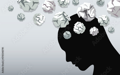 Crumpled Thoughts Weighing the Mind