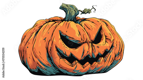 Halloween Pumpkin T-shirt Design Vector - Professional Graphic Resource