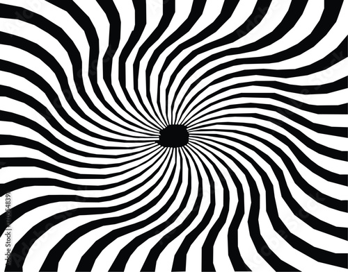 Hypnotize Silhouette Vector.