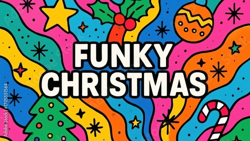 Vibrant festive holiday celebration