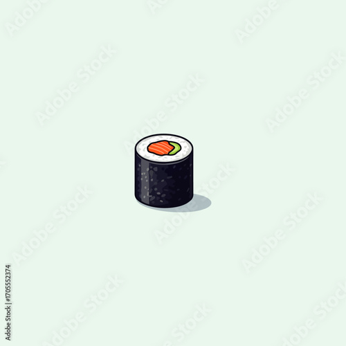 Sushi icon flat vector design. 13