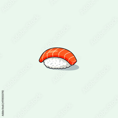 Sushi icon flat vector design.