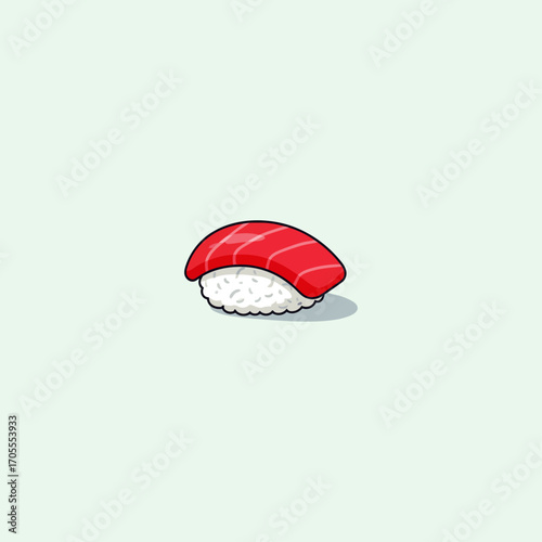 Sushi icon flat vector design.