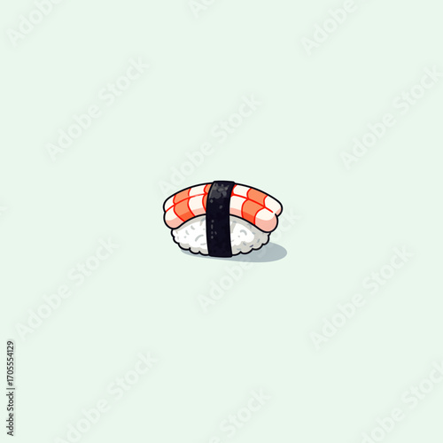 Sushi icon flat vector design.