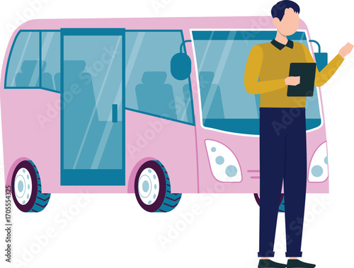 Boy booking online cab