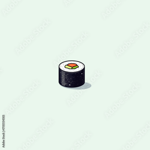 Sushi icon flat vector design.