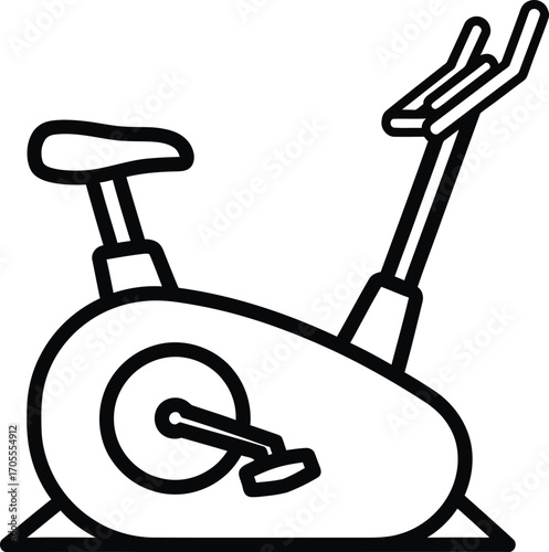 Modern exercise bike for a healthy indoor workout