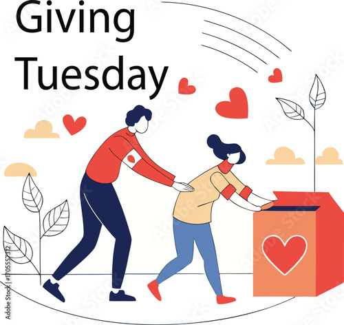 Giving Tuesday Helping Hands and Hearts