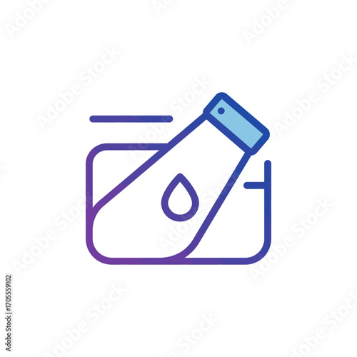 blood test analysis fluid sample being processed in a lab providing data for medical research and diagnostic healthcare treatments.
