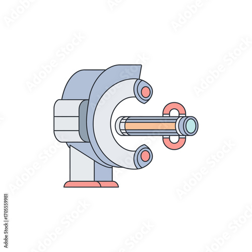 ct scanner illustration modern medical diagnostic equipment used in hospitals representing medical progress and healthcare technology innovation