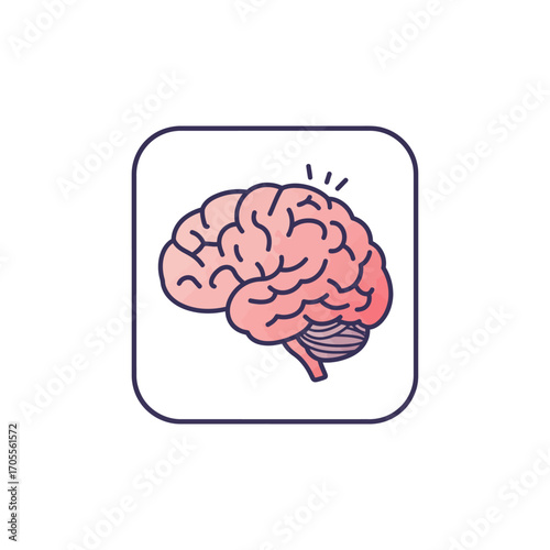 healthy brain function illustration of a healthy human brain anatomical diagram highlighting cerebral wellness perfect for medical websites or health blogs