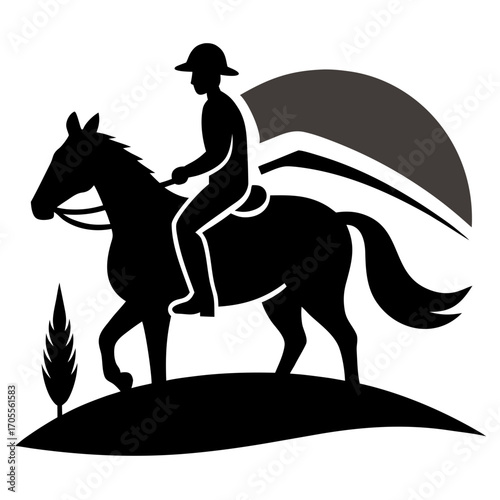 Horse Riding Silhouette