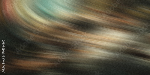 Abstract swirling brush strokes in earthy tones of brown, gold, and teal create a dynamic and textured background