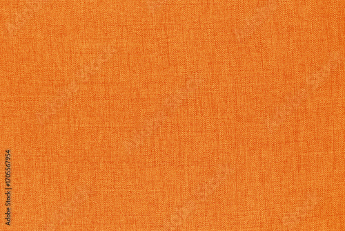 Orange fabric cloth texture for background, natural textile pattern.