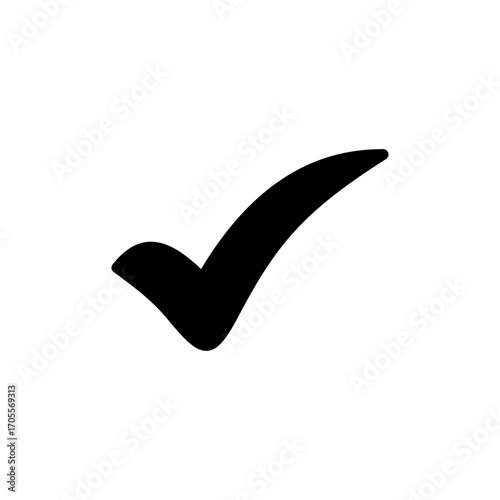 Check mark icon vector for web and mobile app. Tick mark sign and symbol