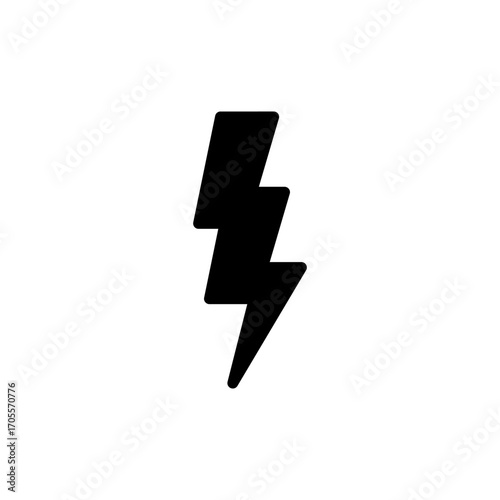 Lightning icon vector for web and mobile app. electric sign and symbol. power icon. energy sign