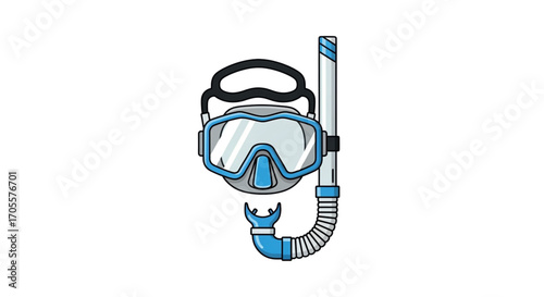 Snorkel Mask and Tube for Underwater Exploration.