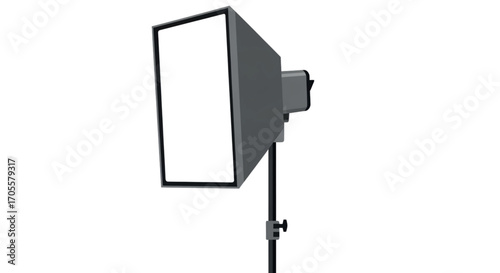 studio lighting softbox on a stand.