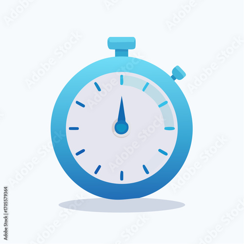 Illustrative Representation of a Stopwatch, Indicating Time Management and Measurement Concept