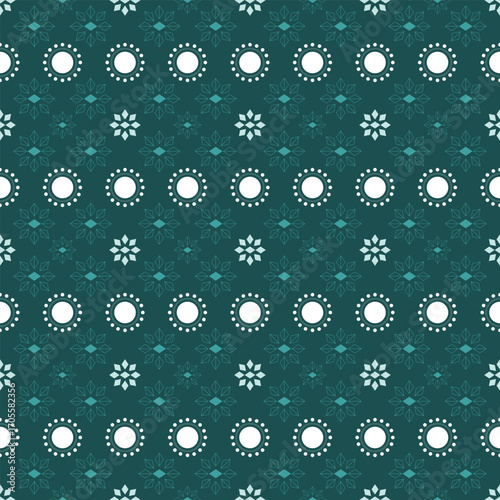 Tribal seamless aqua teal pattern cool