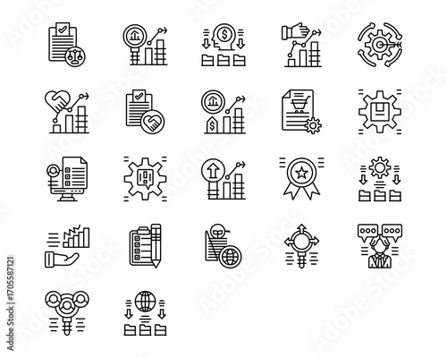 фотографія Survey Line Vector Icons