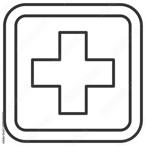 Cross Outline Icon