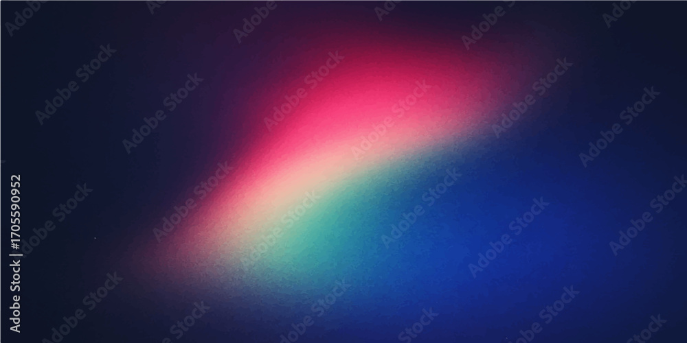 Obraz premium An abstract, dark motion background with a bright, glowing rainbow wave of colorful light and texture