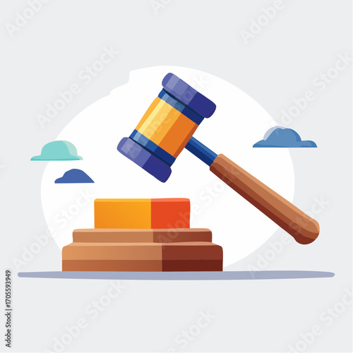 Pixel Art Gavel Striking Sound Block