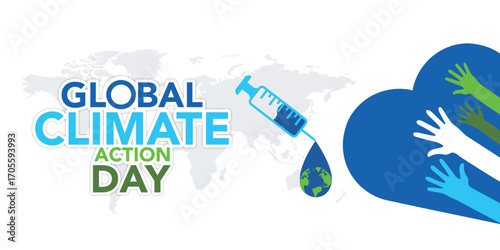 Earth Day inspirational posters with globe in floral wreath. Make everyday Earth Day, think green, focus on climate action, recycle for the life cycle - motivational quotes vector illustration