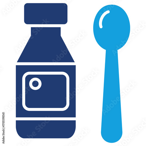 Syrup Flat Blue Icon