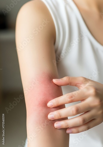 Wallpaper Mural Red inflamed skin on arm inflammation rash Torontodigital.ca