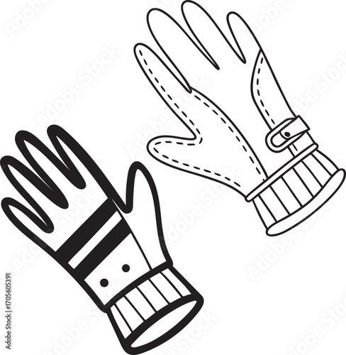 3D Cartoon Gloves Icon