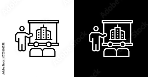 Corporate Briefing Icon Set Multiple Style Collection