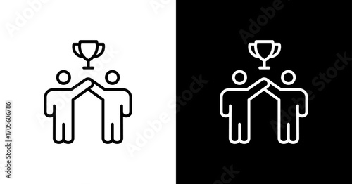 Success Cooperation Icon Set Multiple Style Collection