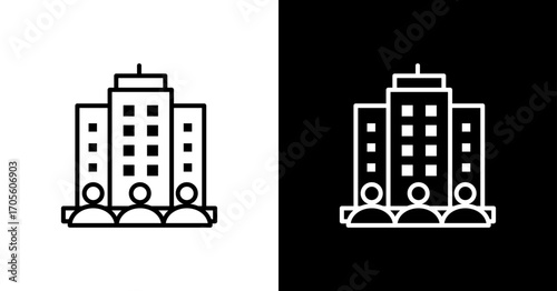 Office Team Icon Set Multiple Style Collection